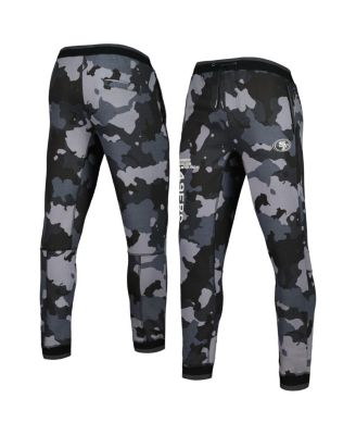 Men's and Women's Black San Francisco 49ers Camo Jogger Pants