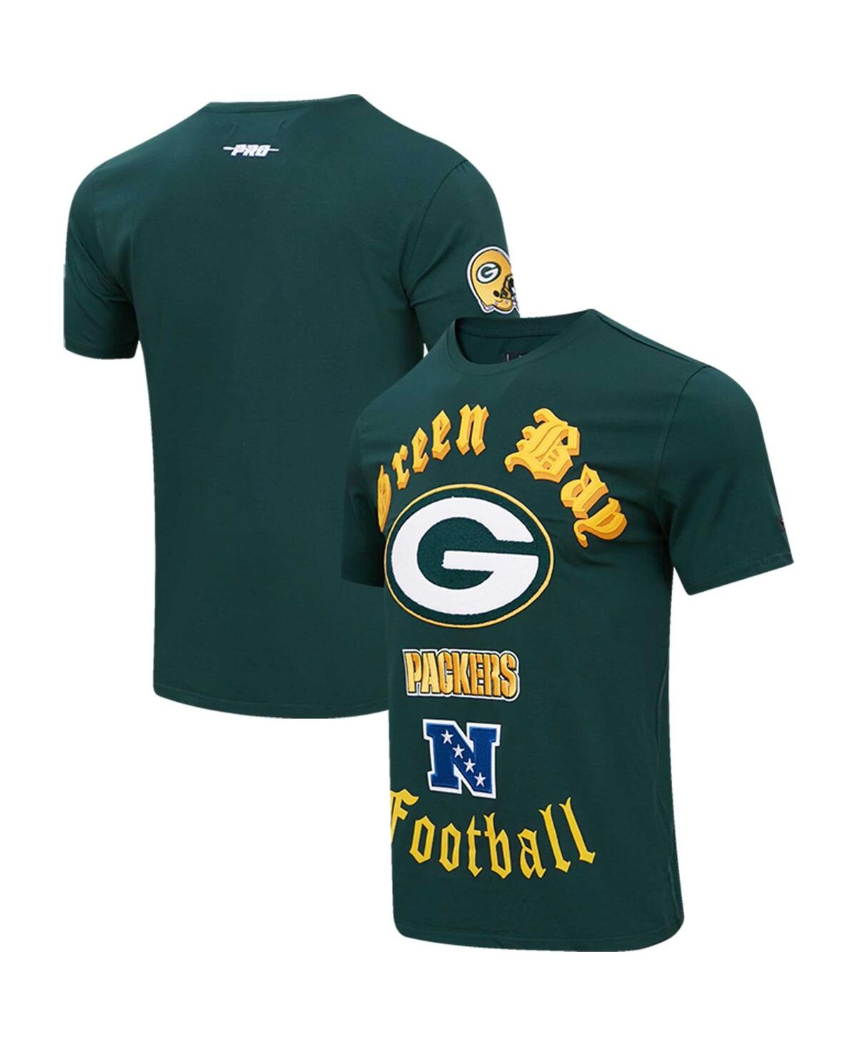 Shop Pro Standard Men's  Green Green Bay Packers Old English T-shirt