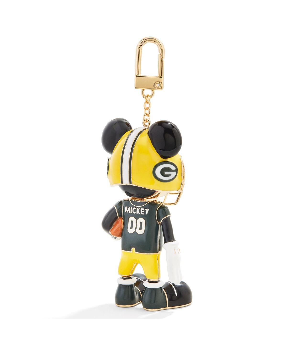 Shop Baublebar Green Bay Packers Disney Mickey Mouse Keychain In Yellow