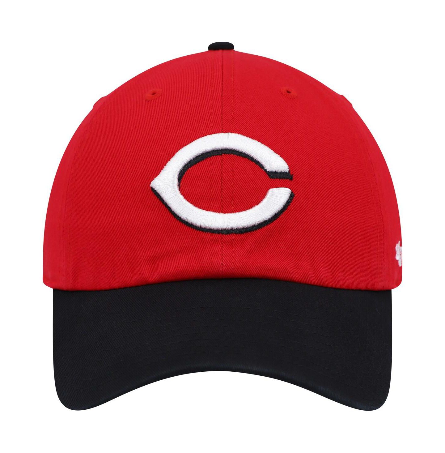 Мужская кепка '47 Brand Red, Black Cincinnati Reds Clean Up Adjustable Hat — фото 3