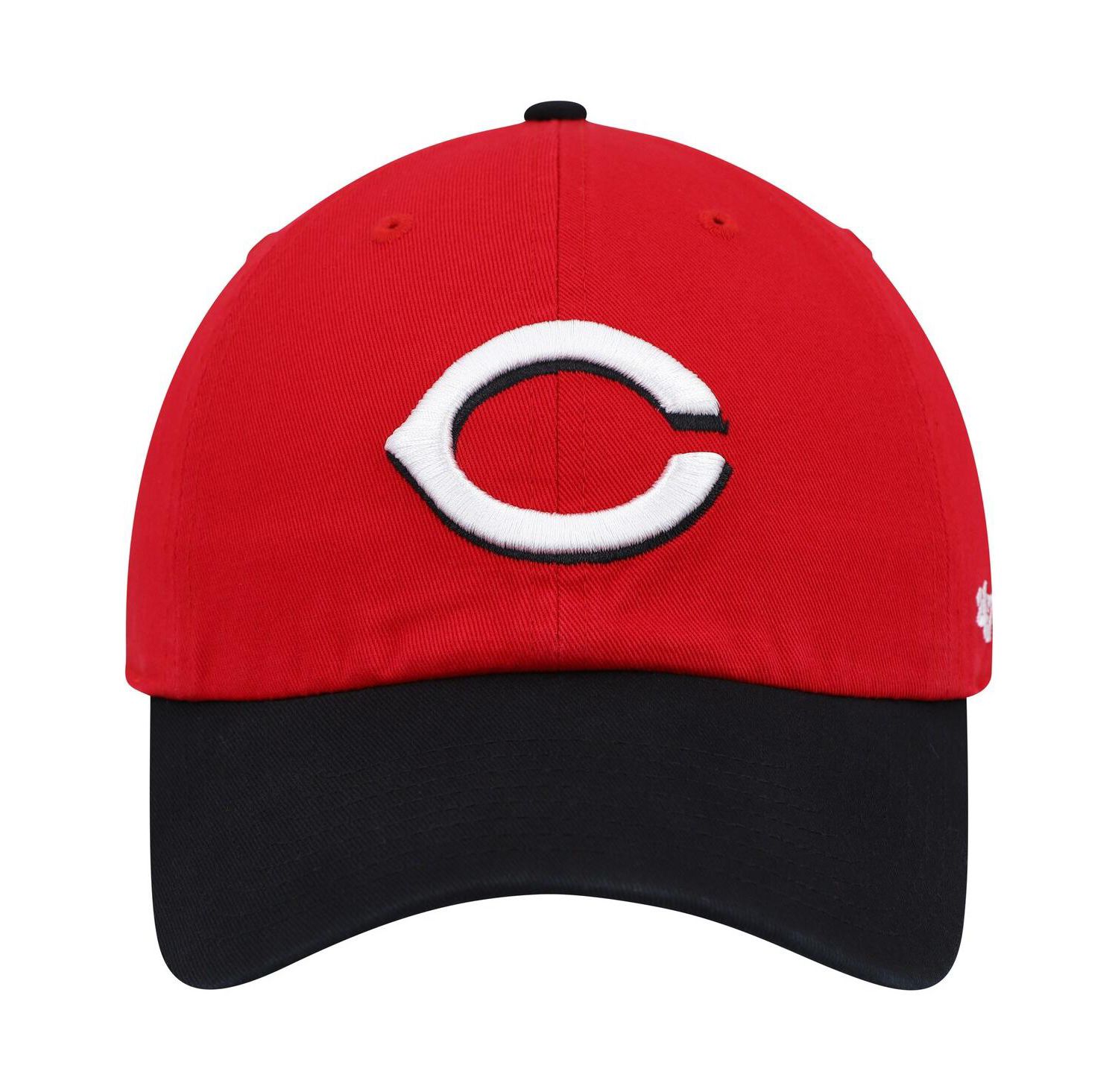 Men's Red, Black Cincinnati Reds Clean Up Adjustable Hat