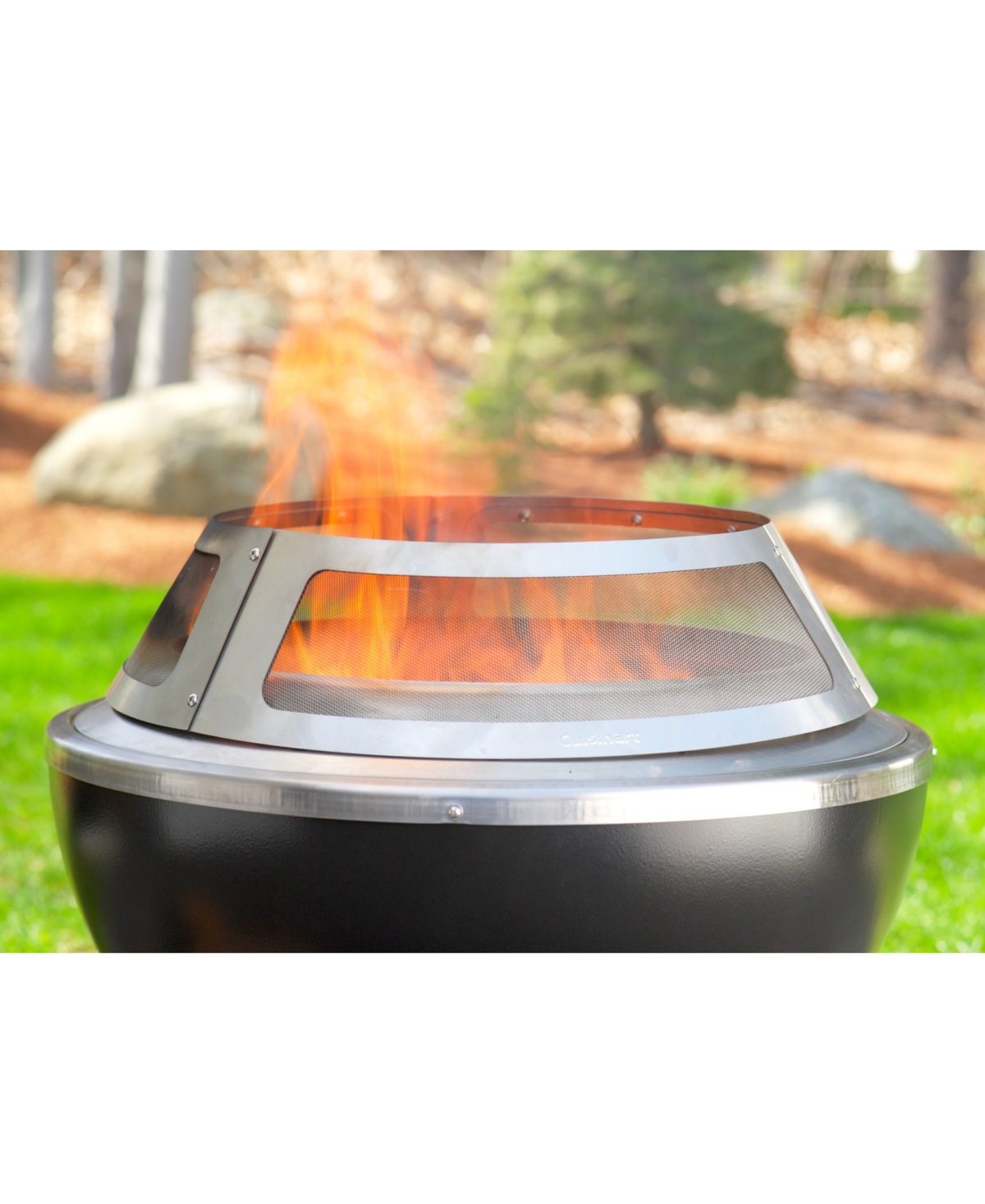 Cuisinart Cha-820 CleanburnSteel Fire Pit Spark Guard - Stainless