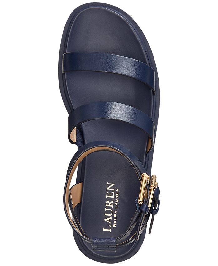 Lauren Ralph Lauren Women's Kayleen AnkleStrap Flat Sandals Macy's