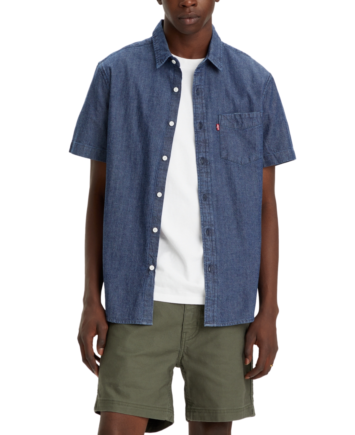 Levi's Men's Classic 1 Pocket Short Sleeve Regular Fit Shirt In Quintara  Stonewash | ModeSens
