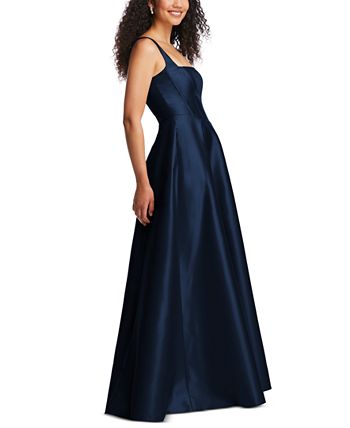 Alfred Sung - Women's Boned-Bodice Square-Neck Evening Gown