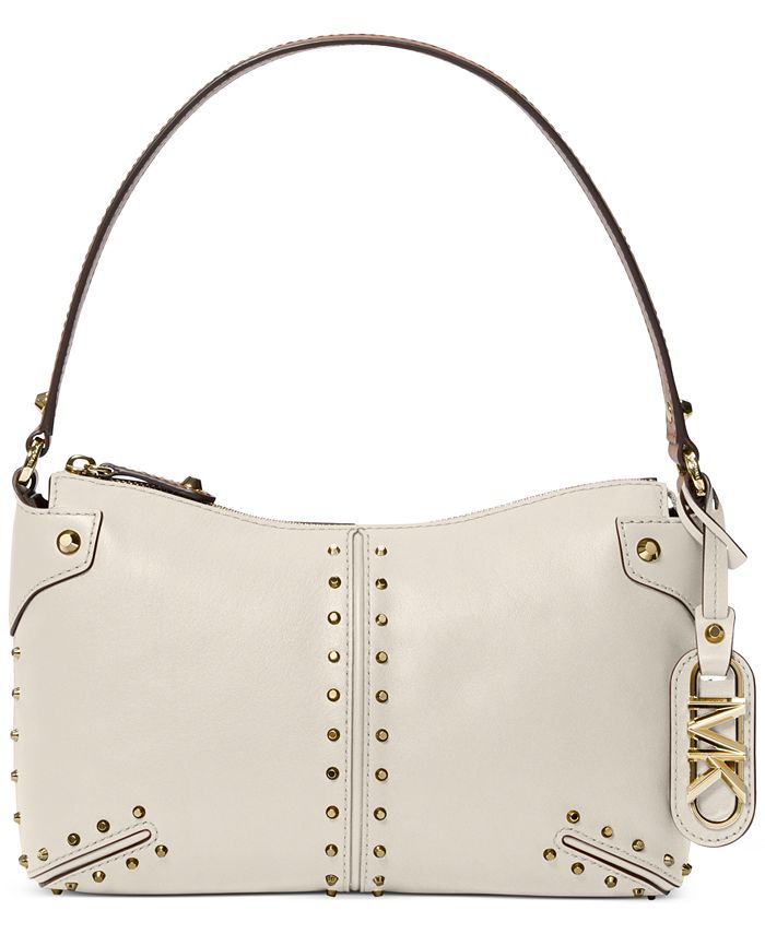 Michael Kors Astor Large Studded Leather Pouchette & Reviews - Handbags &  Accessories - Macy's