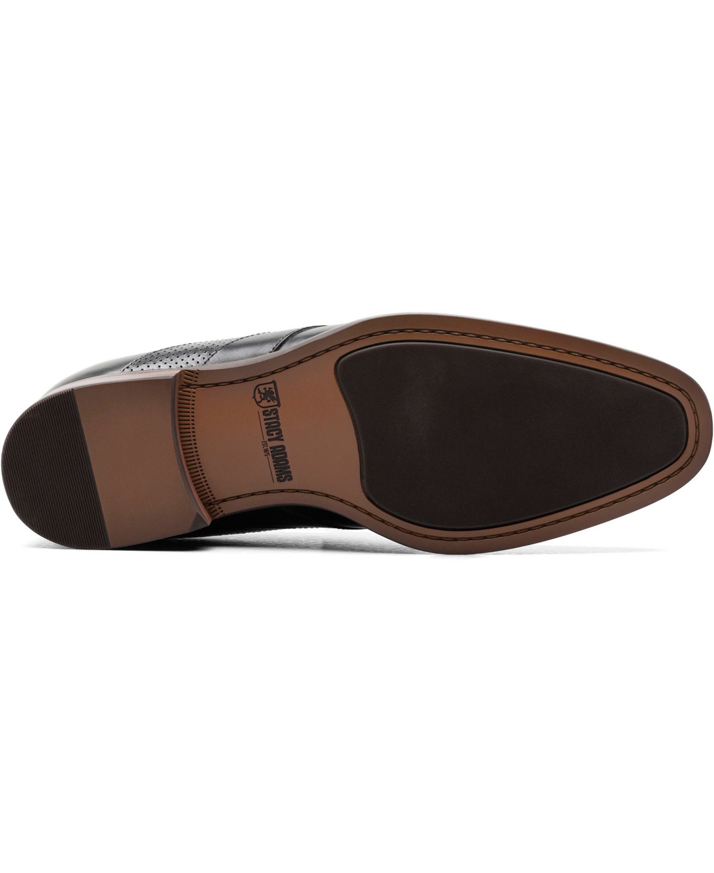 Мужские туфли Stacy Adams Karnes Moc Toe Slip-On Penny Loafer, цвет: Чёрный — фото 5