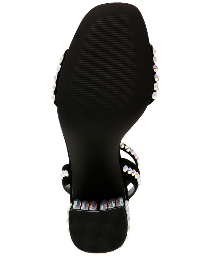 Steve Madden Women's Domini Embellished TwoPiece AnkleStrap Sandals