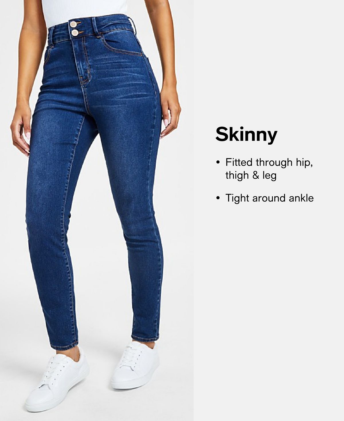 Celebrity Pink Juniors' Curvy Ultra High-Rise Skinny Jeans view 5 — MAYCSS fashion products