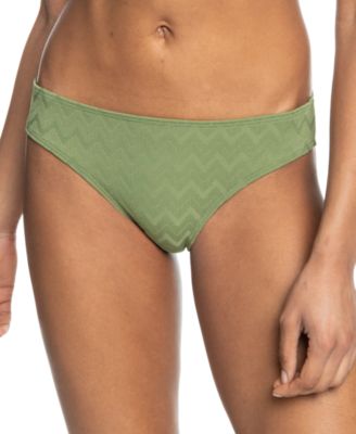 Roxy - Juniors' Current Coolness Textured Hipster Bikini Bottoms