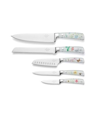 Butterfly Meadow 6-Piece Knife Set with Block