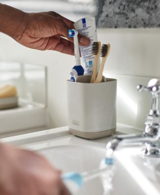 EasyStore Matte Finish Large Toothbrush Caddy