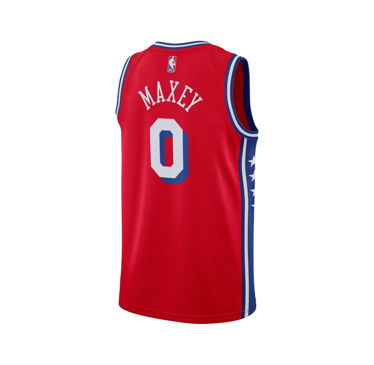 Men's Tyrese Maxey Red Philadelphia 76ers Statement Edition Swingman Jersey