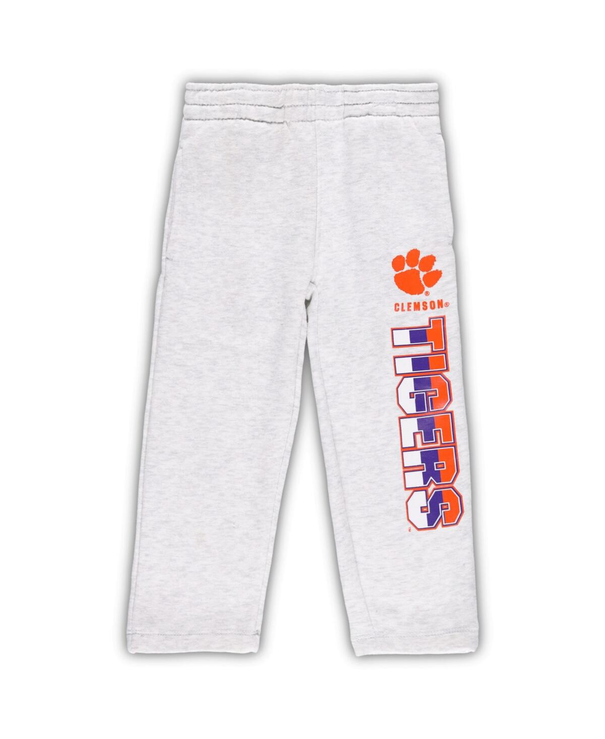 Toddler Boys and Girls Orange Clemson Tigers Playmaker Pullover Hoodie and Pants Set - Orange