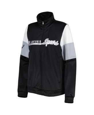 Women's Black San Antonio Spurs Change Up Full-Zip Track Jacket