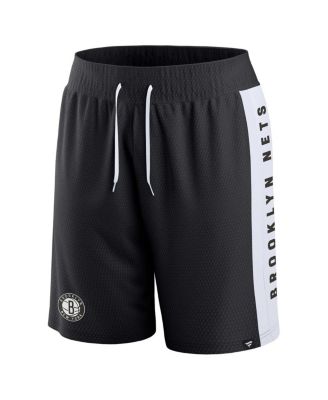 Men's Black Brooklyn Nets Referee Iconic Mesh Shorts