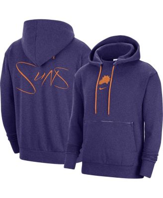 Men's Heather Purple Phoenix Suns Courtside Versus Flight Pullover Hoodie