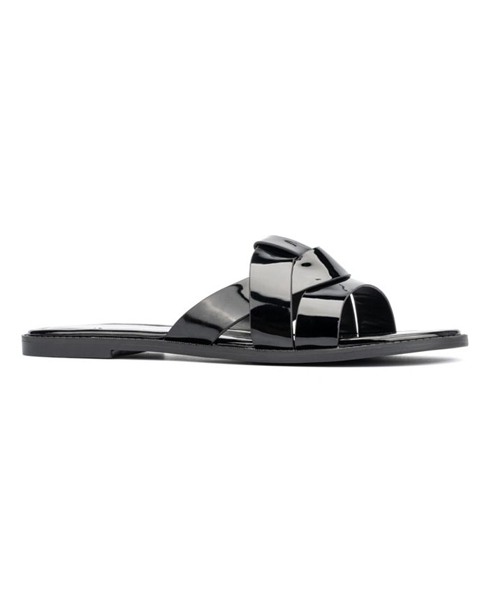 Womens wide discount width flat sandals