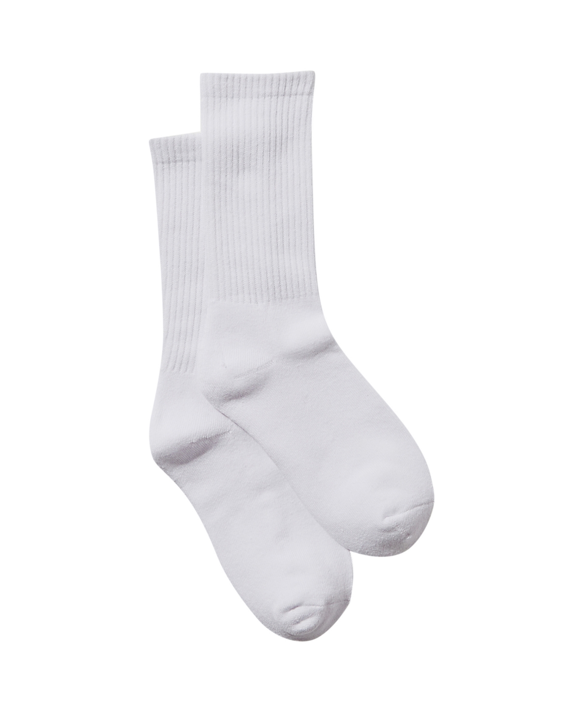 Cotton On Women's Club House Crew Socks In Solid White