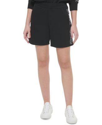 Calvin Klein - Women's Logo-Graphic Elastic-Waist Pull-On Shorts