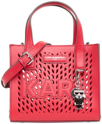 Buy GUESS Women Red Perforated Upper Open Road Small Tote 