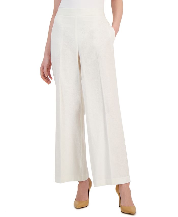 White Linen Pants - Bloomingdale's
