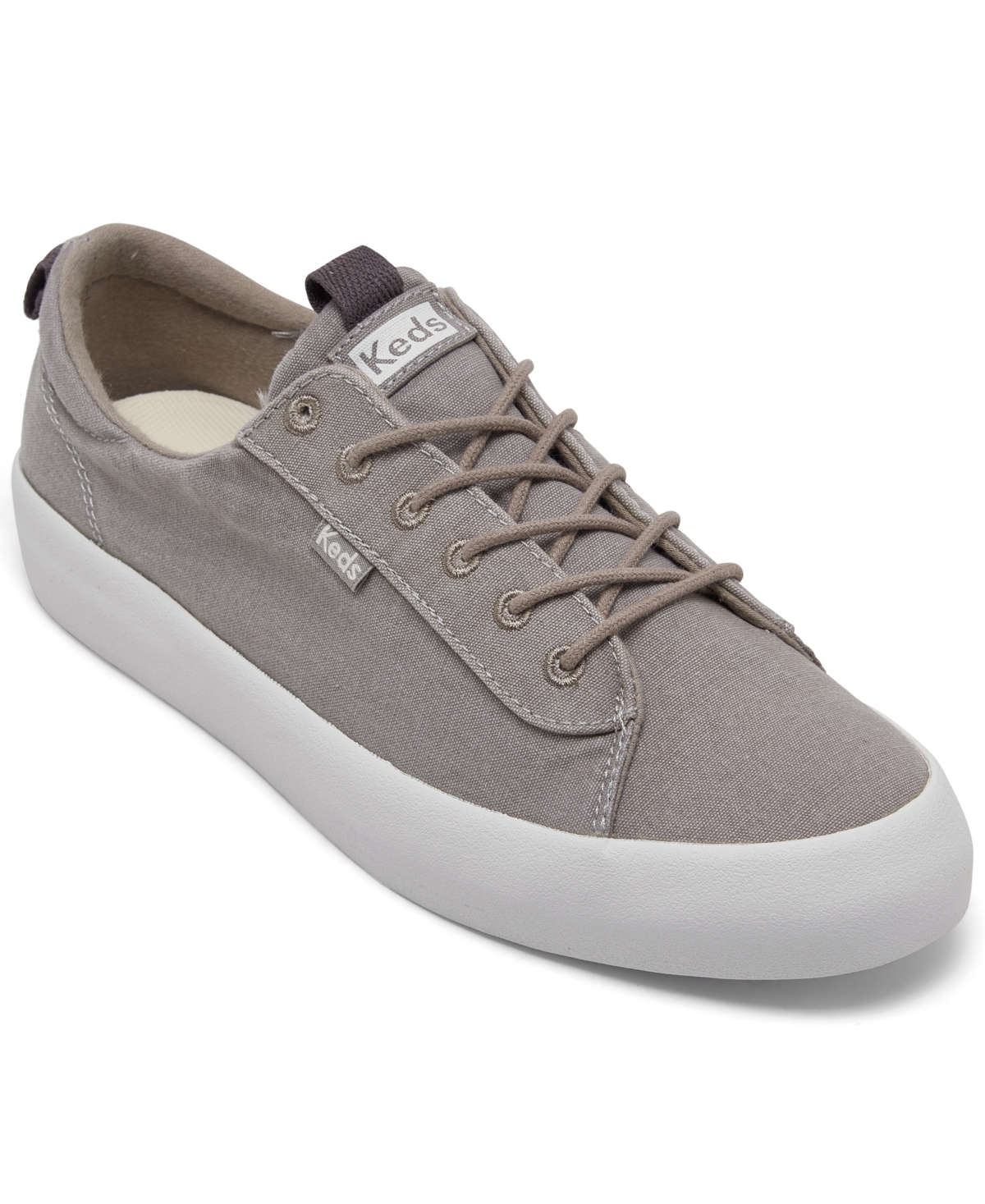 Keds Women's Kickback Canvas Casual Sneakers From Finish Line In Gray
