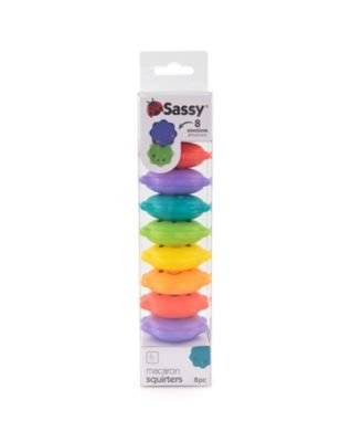 Baby Sassy Macaron Bath Squirter Toys, 8 Piece, 6 Month