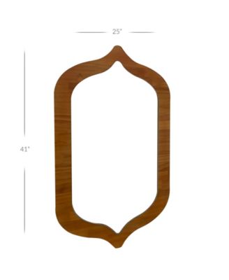 Asymmetrical Wood Mirror, 25" x 41"