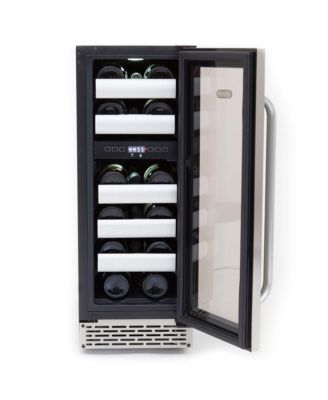 Elite 17 Bottle Stainless Steel Dual Zone Built-in Wine Refrigerator