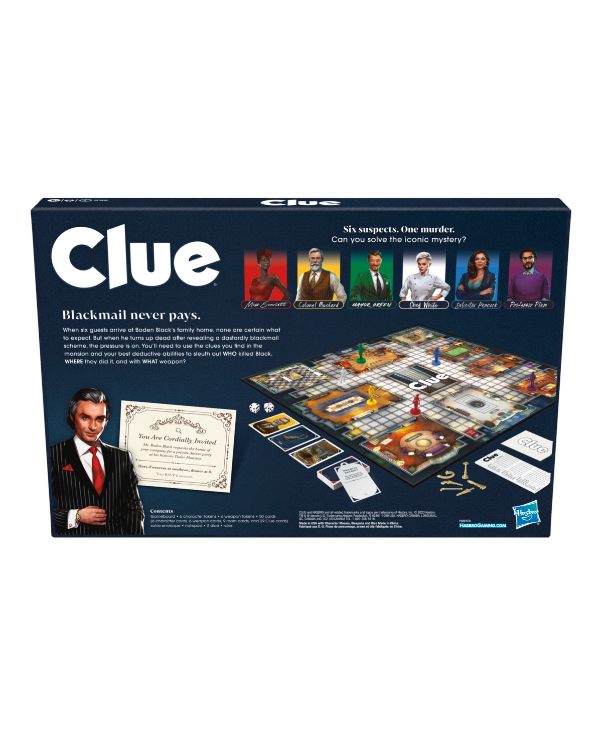 Hasbro Gaming Clue Board Game In Multicolor