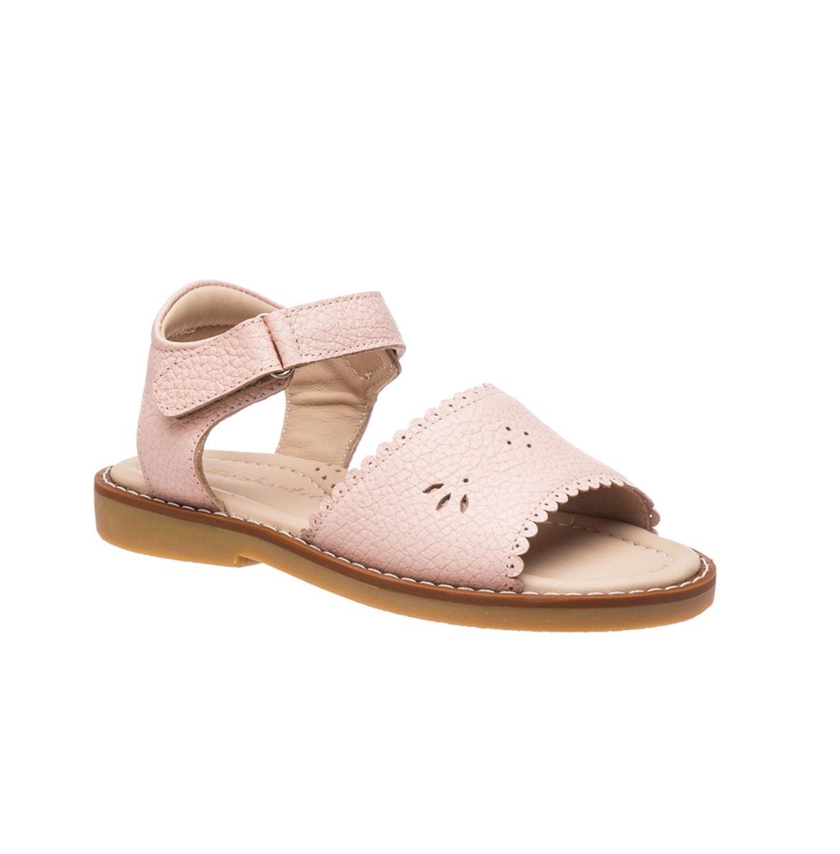 Elephantito Girls Classic Sandal with Scallop - Pink
