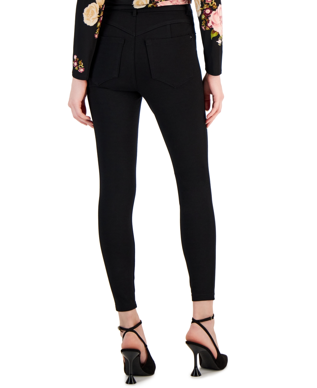 I.n.c. International Concepts Petite High-Waisted Ponte-Knit Curve Creator Pants, Created for Macy's