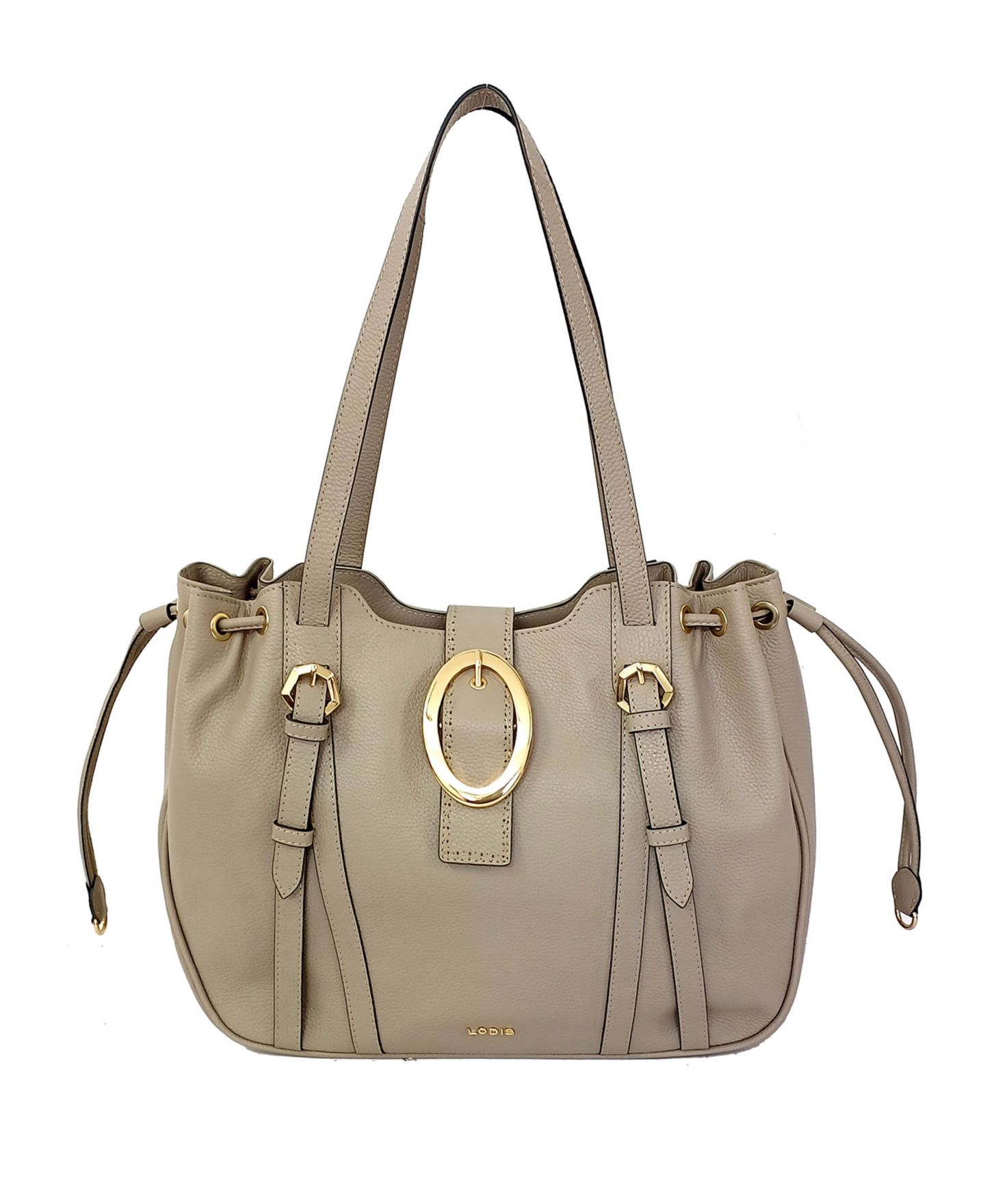 Женская сумка LODIS Cabo Leather Satchel, цвет: Пепельный — фото 1