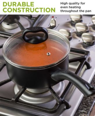 Aluminum 2 Quart Evolve Non-Stick Saucepan with Glass Lid