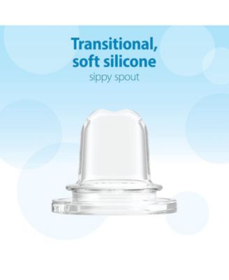 Baby Options+ Anti-Colic Baby Bottle to Sippy Bottle Starter Kit, 8oz, 3 pack