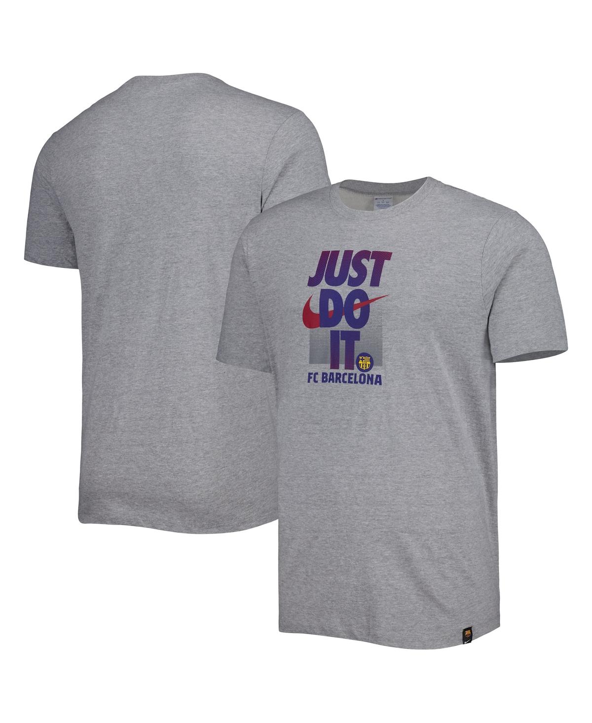 Nike Men's  Gray Barcelona Just Do It T-shirt