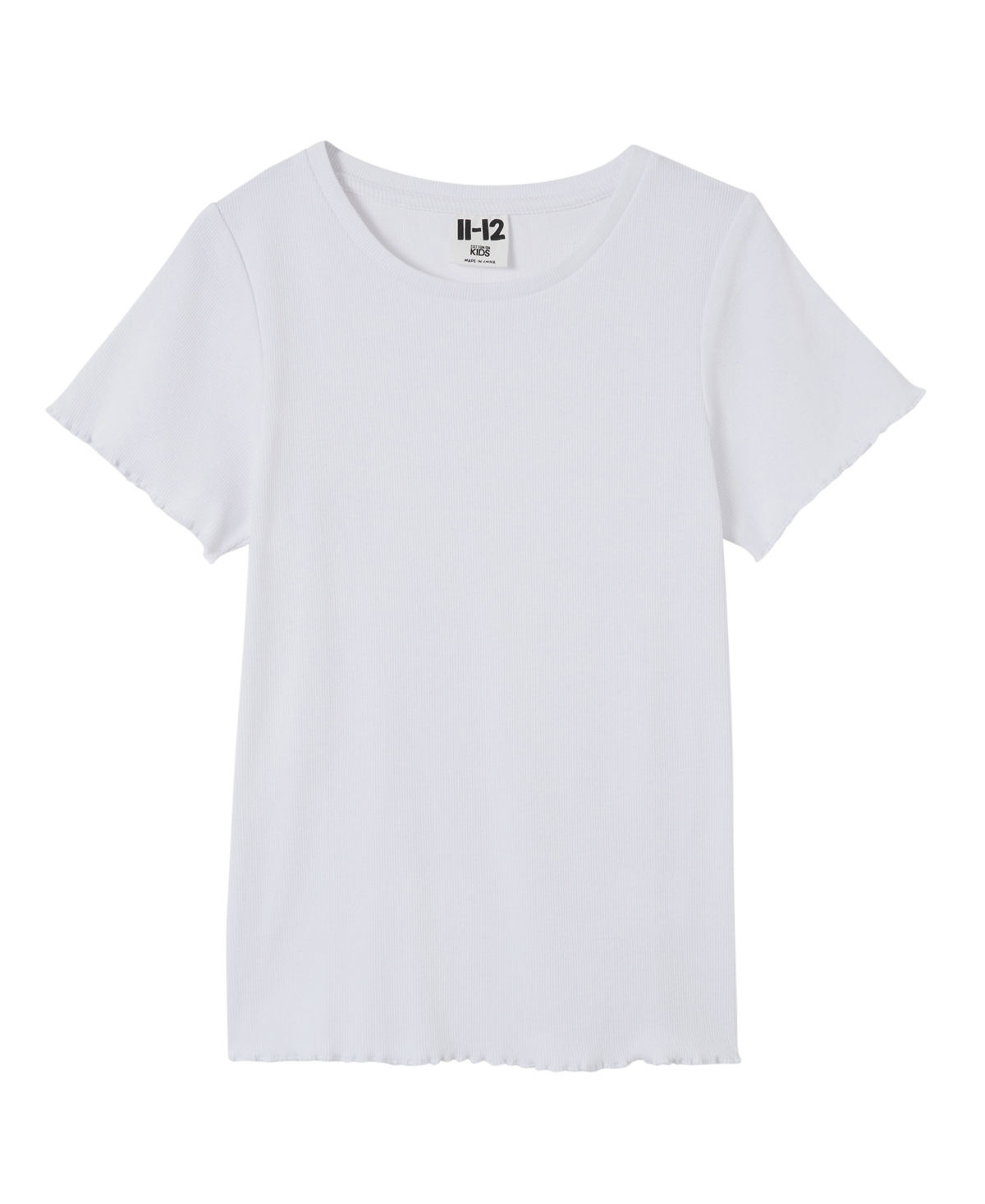 Cotton On Toddler Girls Raya Rib Baby Short Sleeves T-shirt