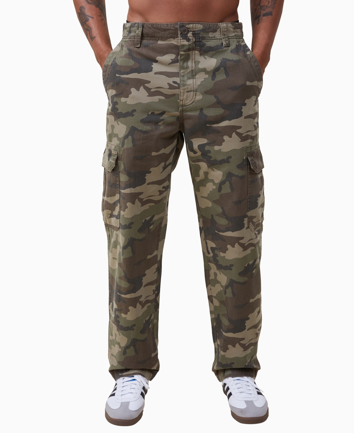 Shop Cotton On Men's Tactical Cargo Pants In Cargo Camo