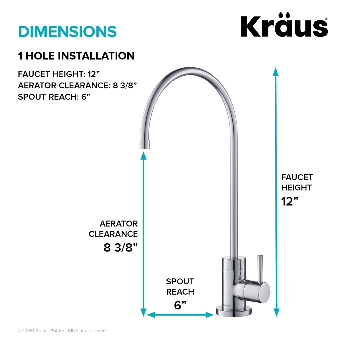 Kraus Purita 100% Lead-Free Kitchen Water Filter Faucet
