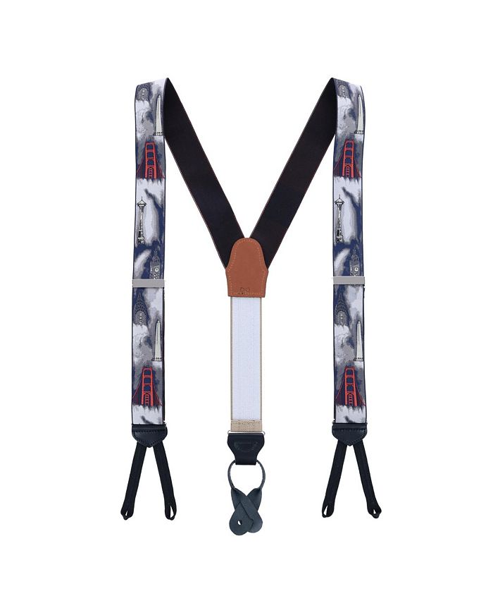 TRAFALGAR Retro Pattern Landmarks Limited Run Silk Braces Macy's