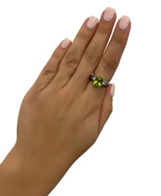 Chocolatier&reg; Green Apple Peridot (1-7/8 ct. t.w.) & Diamond (1/2 ct. t.w.) Ring in 14k Gold