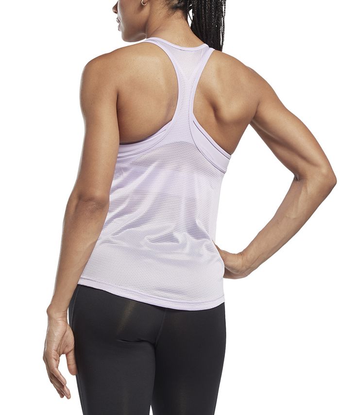 Reebok Women's Workout Ready Mesh Racerback Tank Top Macy's