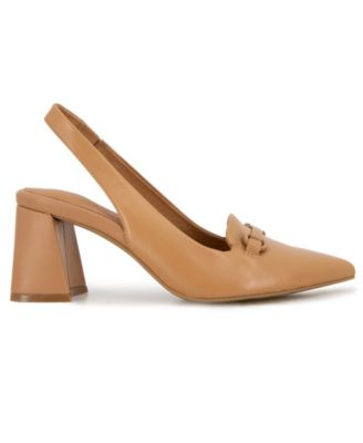 Women's Dionne Pointed-Toe Block-Heel Slingback Pumps