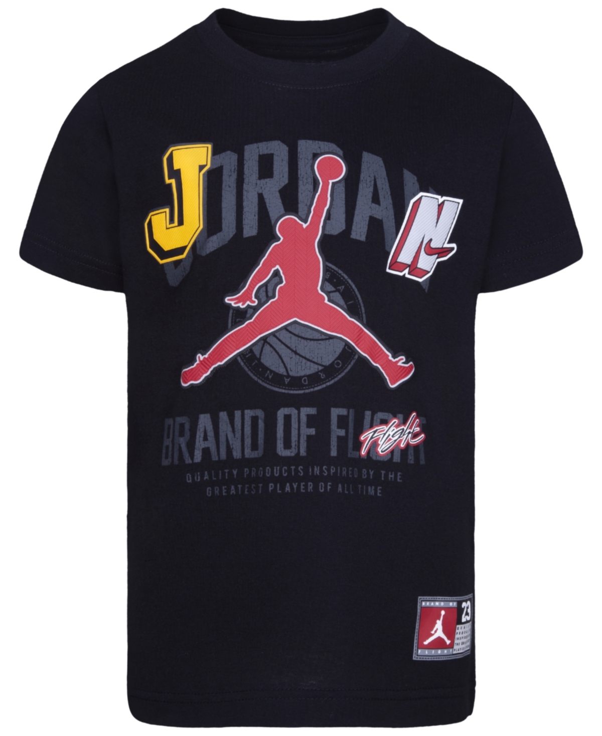 Jordan Big Boys Gym 23 Short Sleeve T-shirt In Black