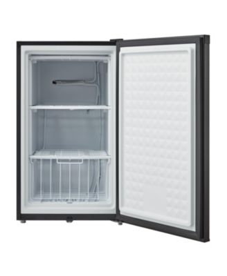 3.0 cu. ft. Energy Star Upright Freezer with Lock - Stainless Steel