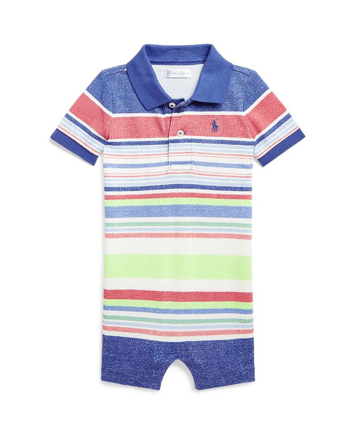 Cotton mesh store polo shortall