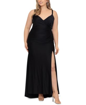 XSCAPE - Plus Size V-Neck Sleeveless Fit & Flare Dress