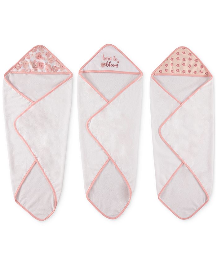 Chickpea Baby Girls Hooded Bath Towel and Washcloths, 6 Piece Set Macy's