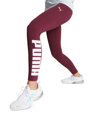 Puma - Women's Athletic Logo Mid Rise Full-Length Leggings